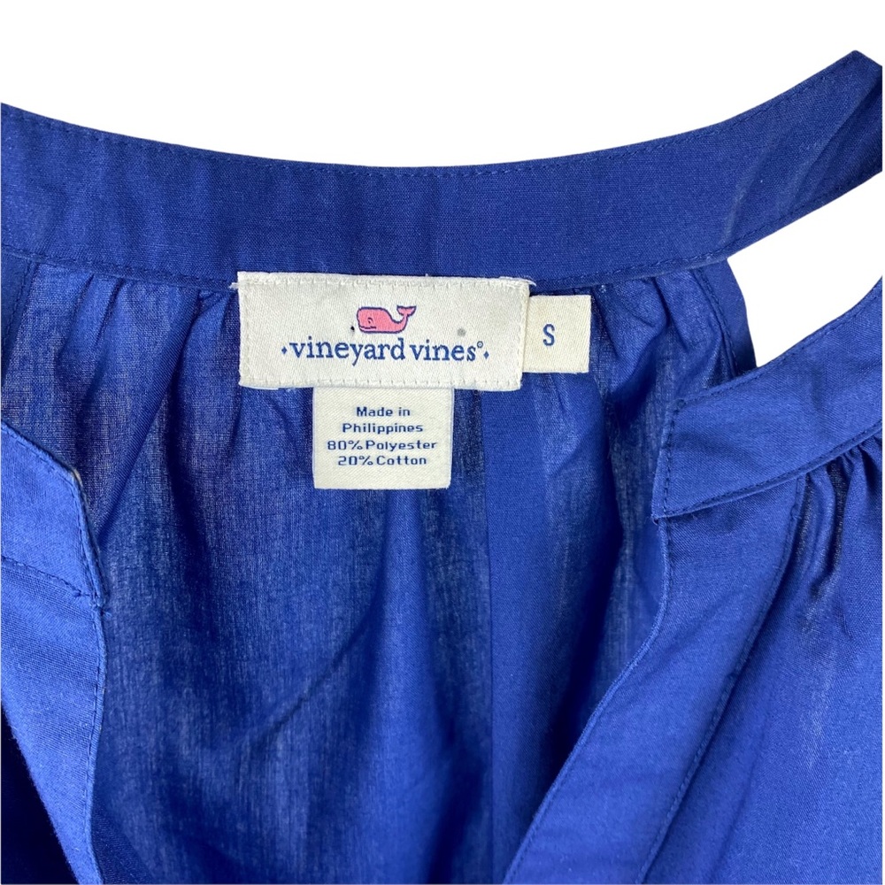Vineyard Vines Blue Halter Sleeveless Tunic Sleeveless Dress Size Small - Picture 5 of 5